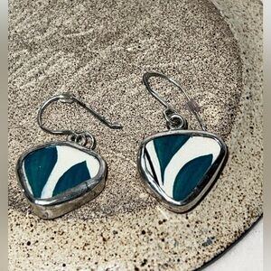 chaney / sterling earrings from St. Croix USVI ib